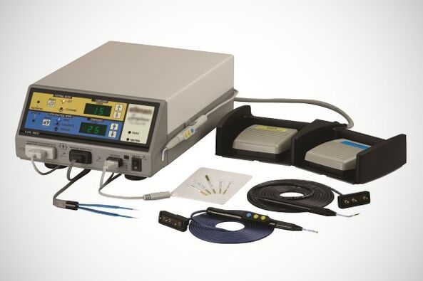 Radio wave device to remove papillomas.